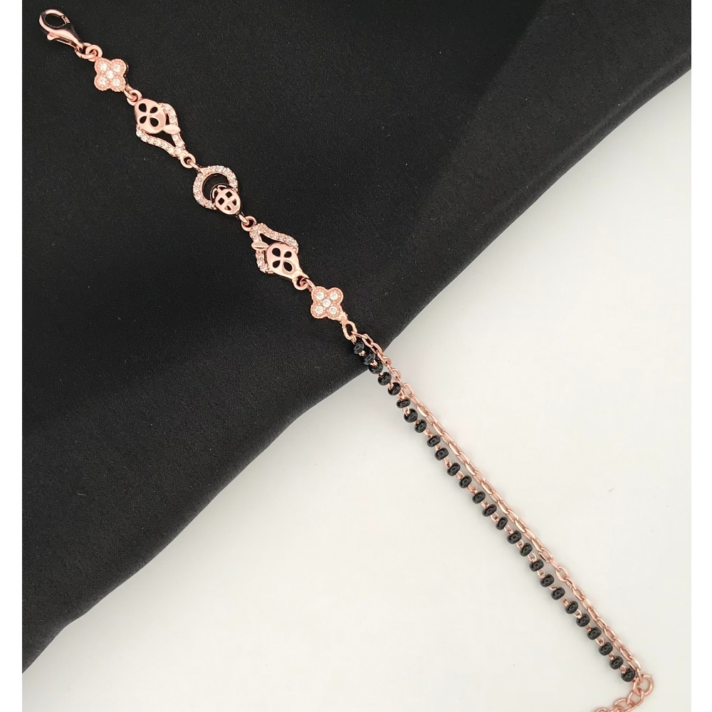925 Silver Rose Gold Mangalsutra Bracelet - Image 2