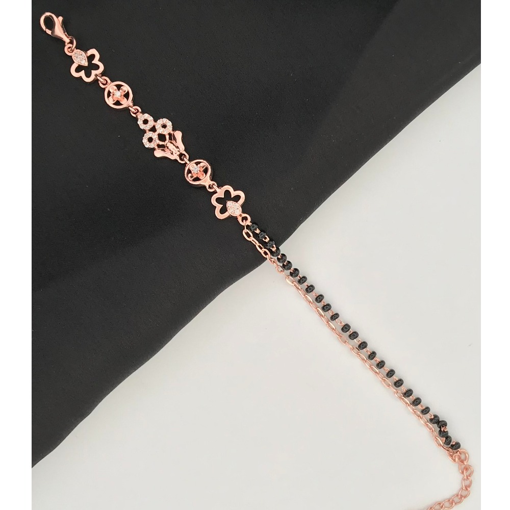 925 Silver Rose Gold Mangalsutra Bracelet - Image 2