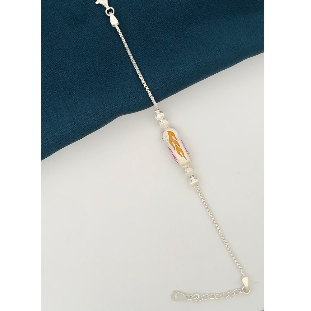 925 Silver Yellow Car Design Rakhi - Image 2