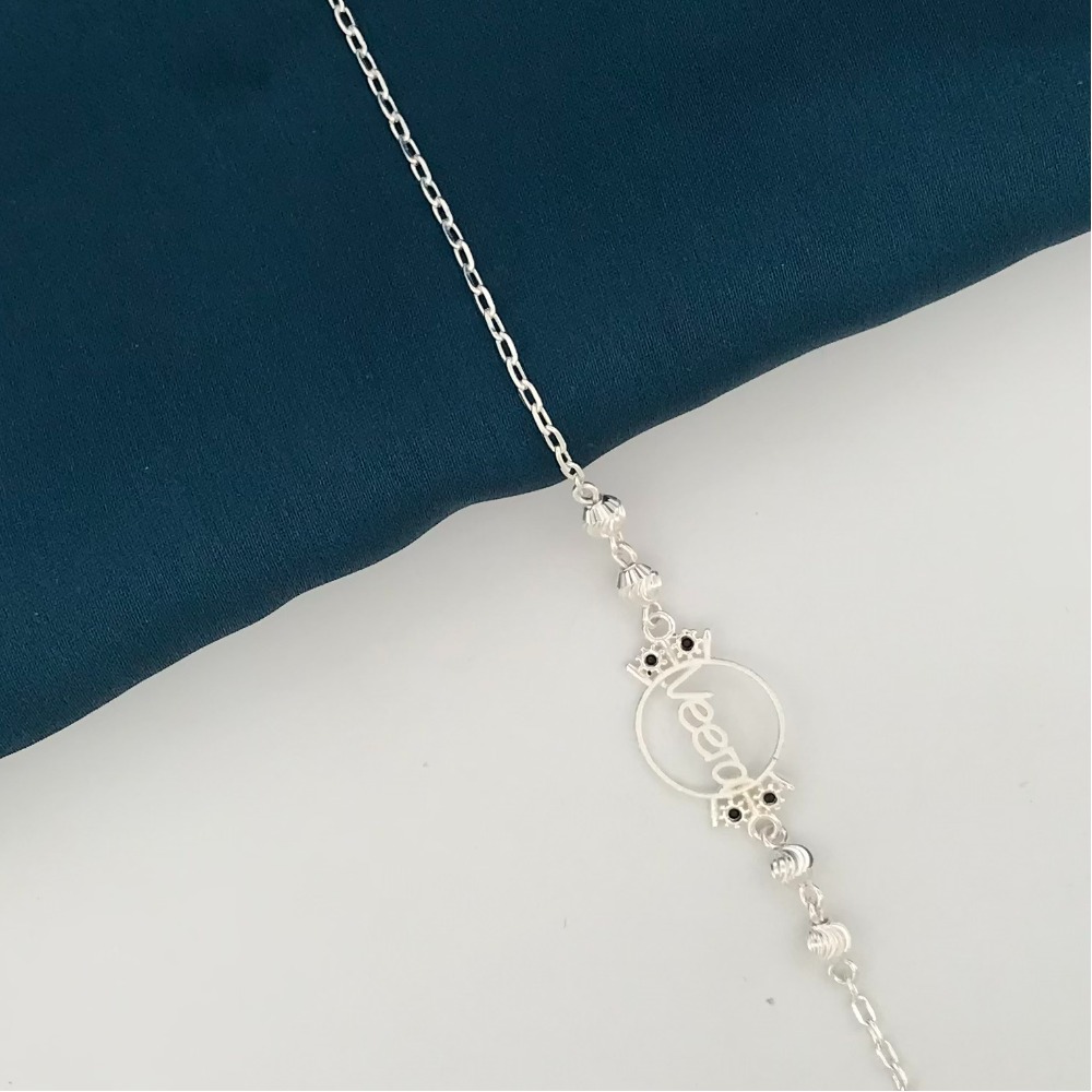 925 Silver Veera Design Rakhi