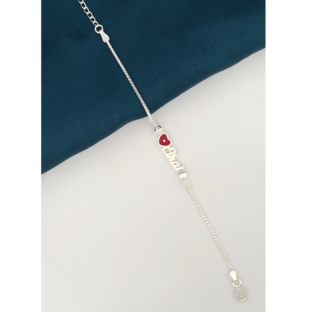 925 Silver Heart Bhai Rakhi - Image 2