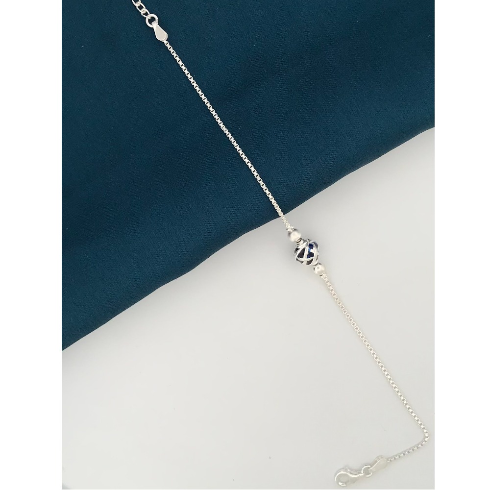 925 Silver Chain Design Rakhi - Image 2