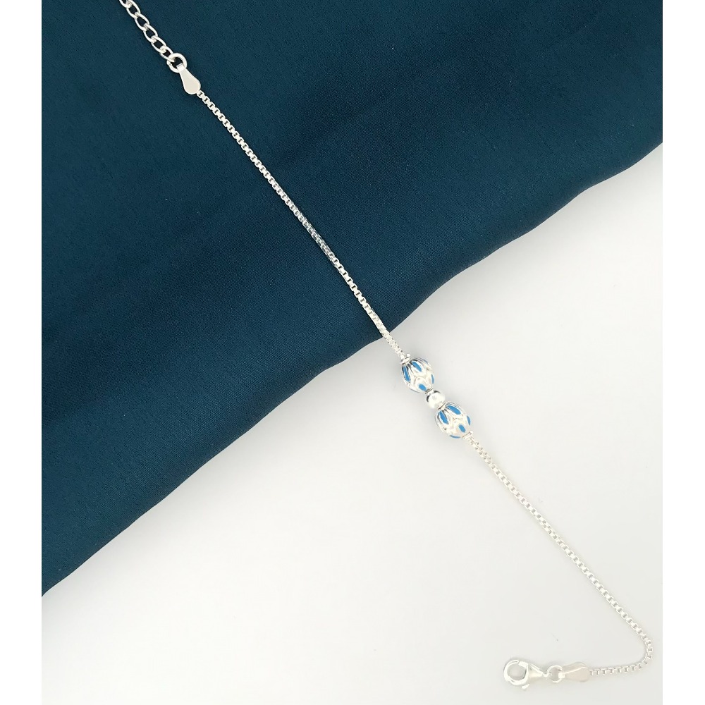 925 Silver Elegant Design Rakhi for Brother - Image 2
