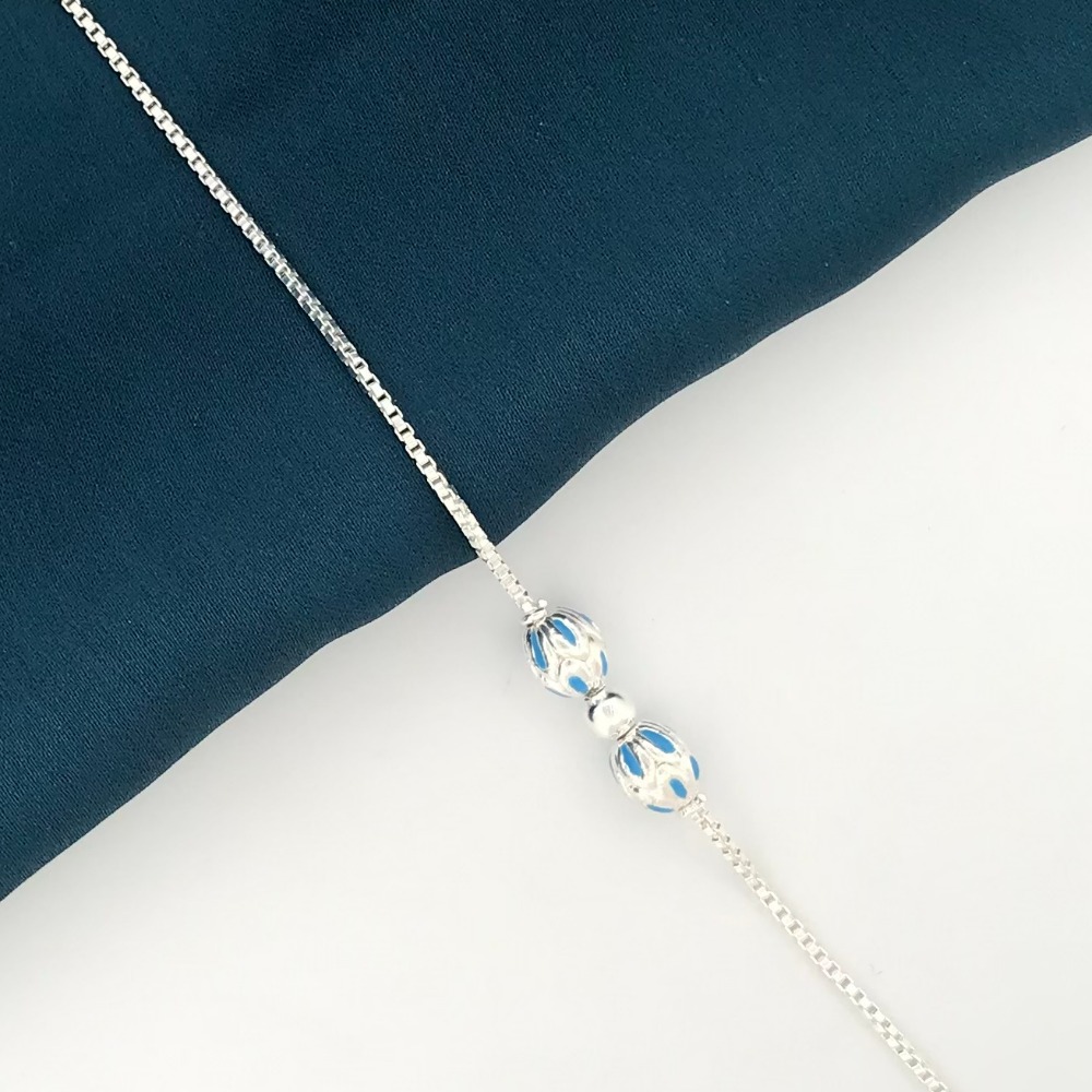 925 Silver Elegant Design Rakhi for Brother