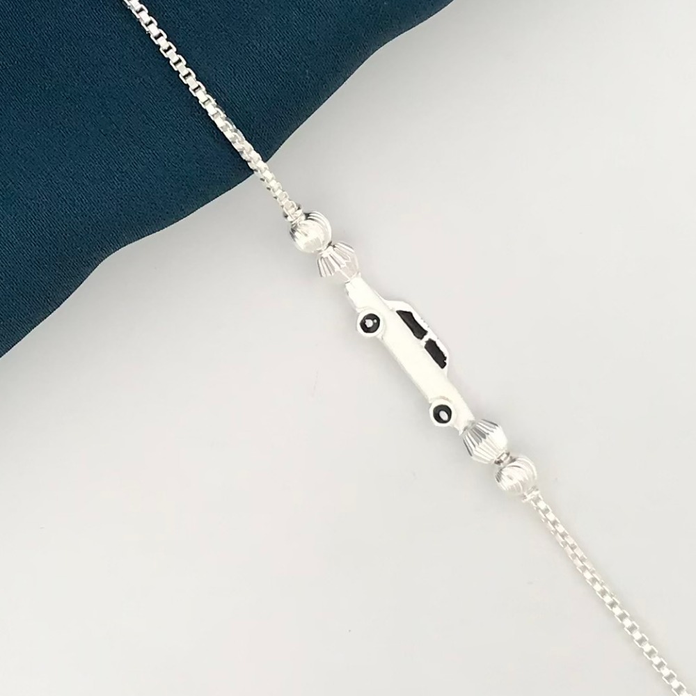925 Silver Car Design Rakhi