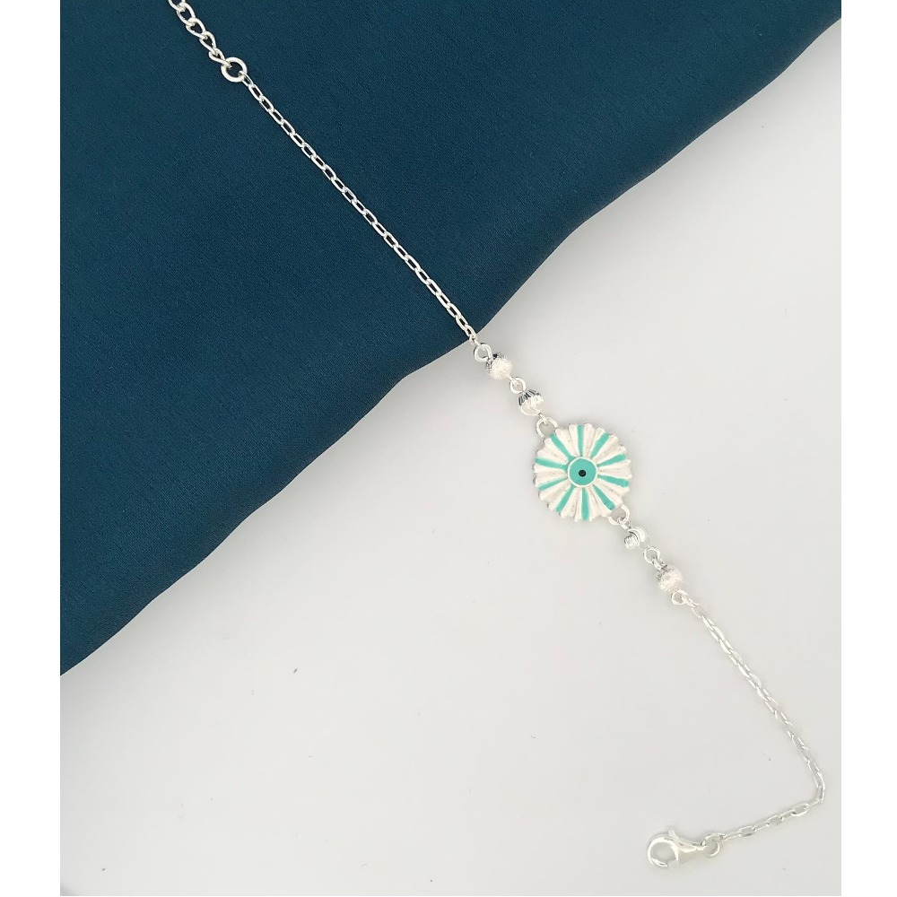 925 Silver Design Rakhi for Brother - Image 2