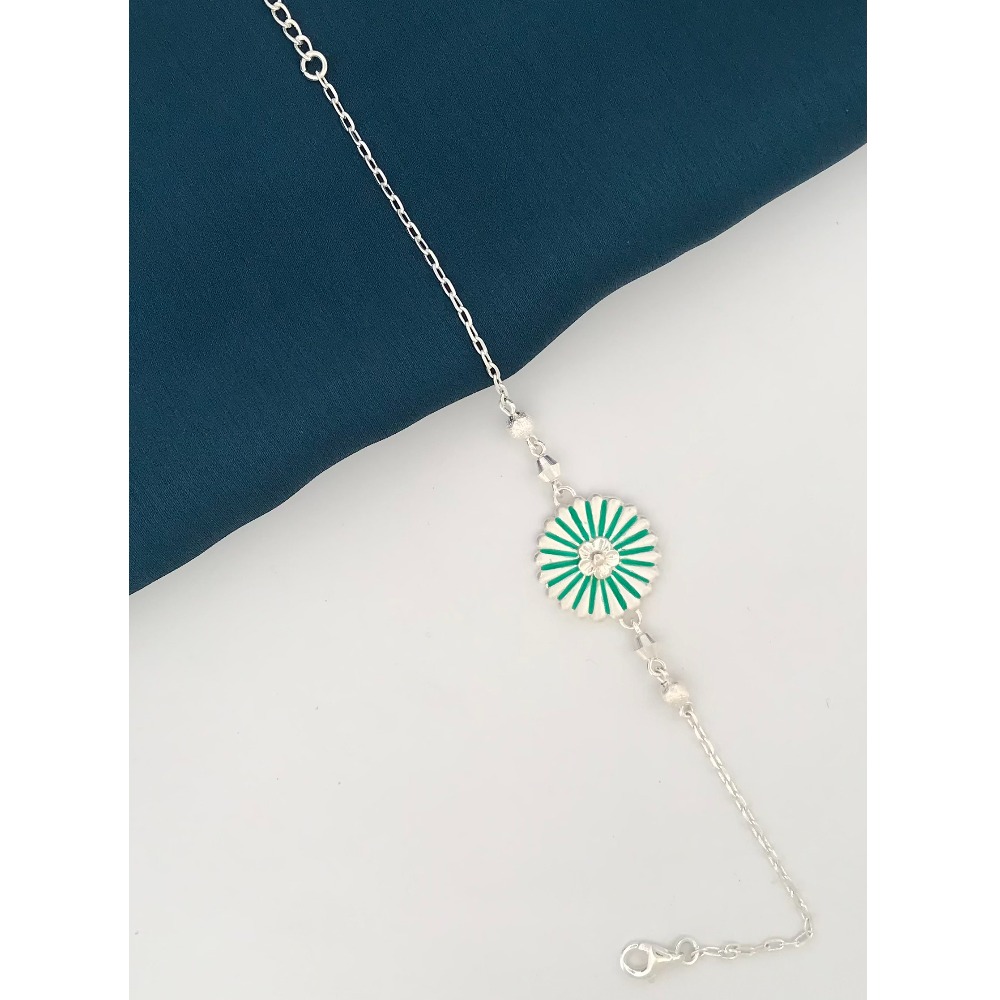 925 Silver Design Rakhi for Brother - Image 2