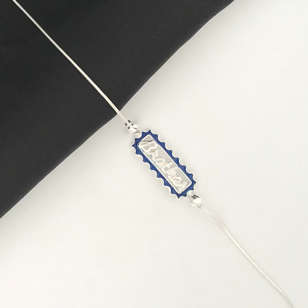 925 silver brother rakhi - Image 2