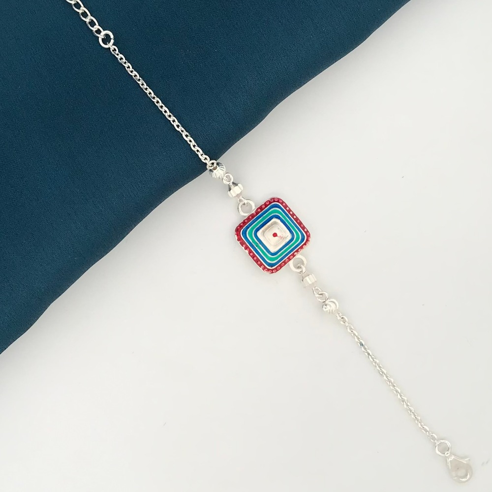 925 silver design rakhi