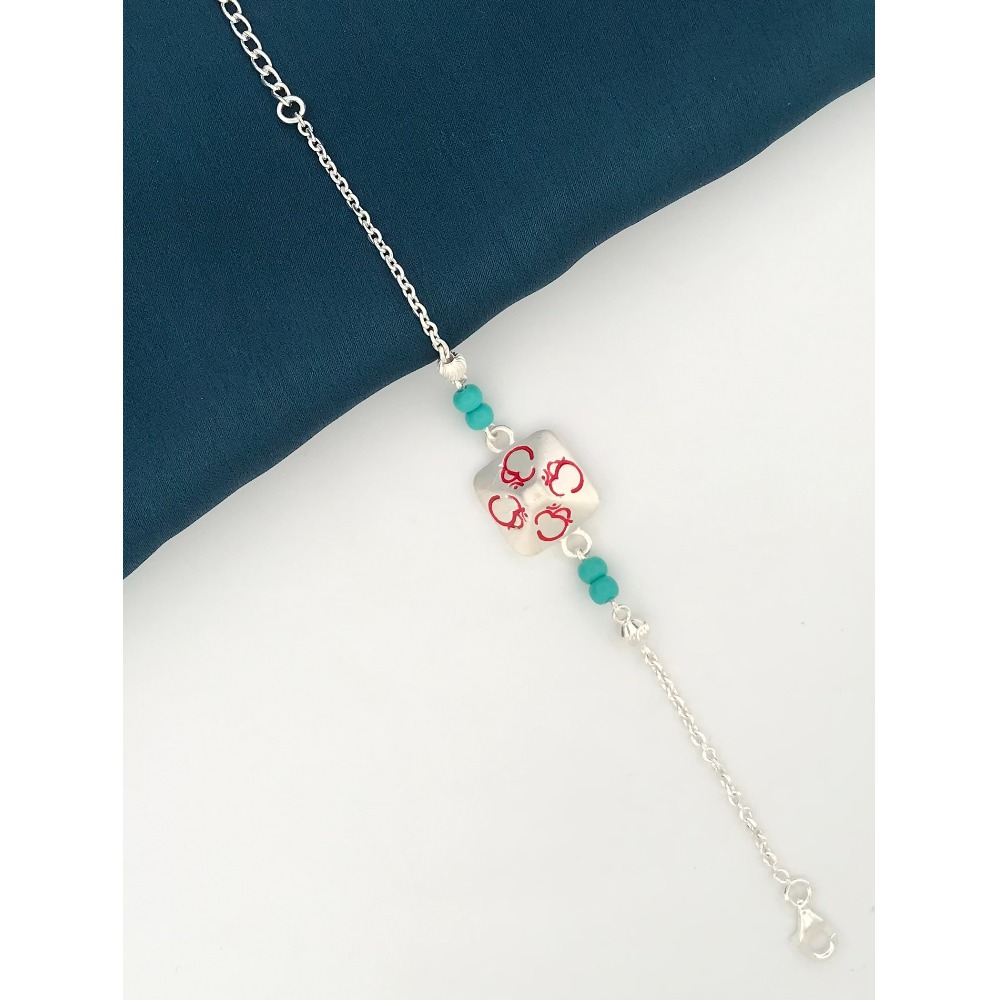 925 silver om rakhi
