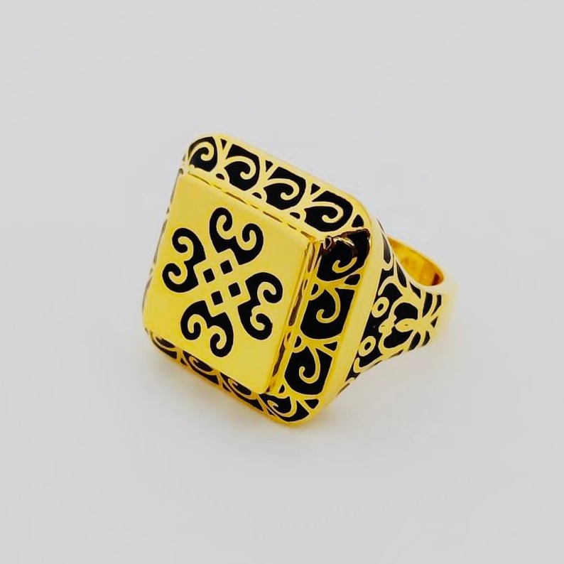 22K Bahubali Gents Ring