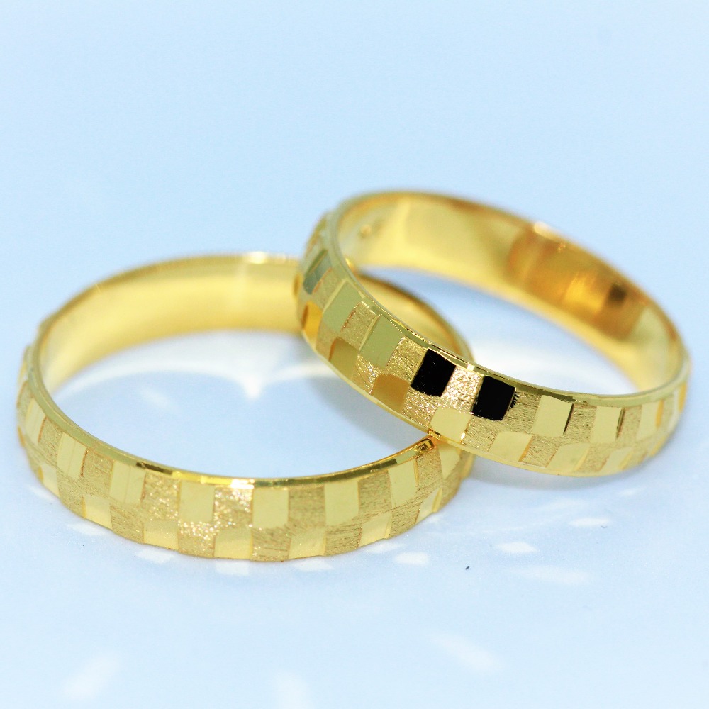 24k gold couple ring