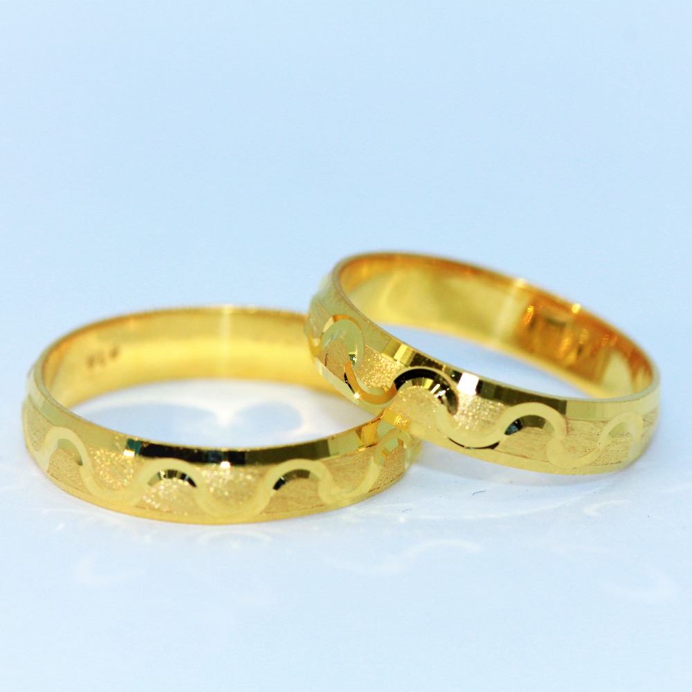 24k gold couple ring