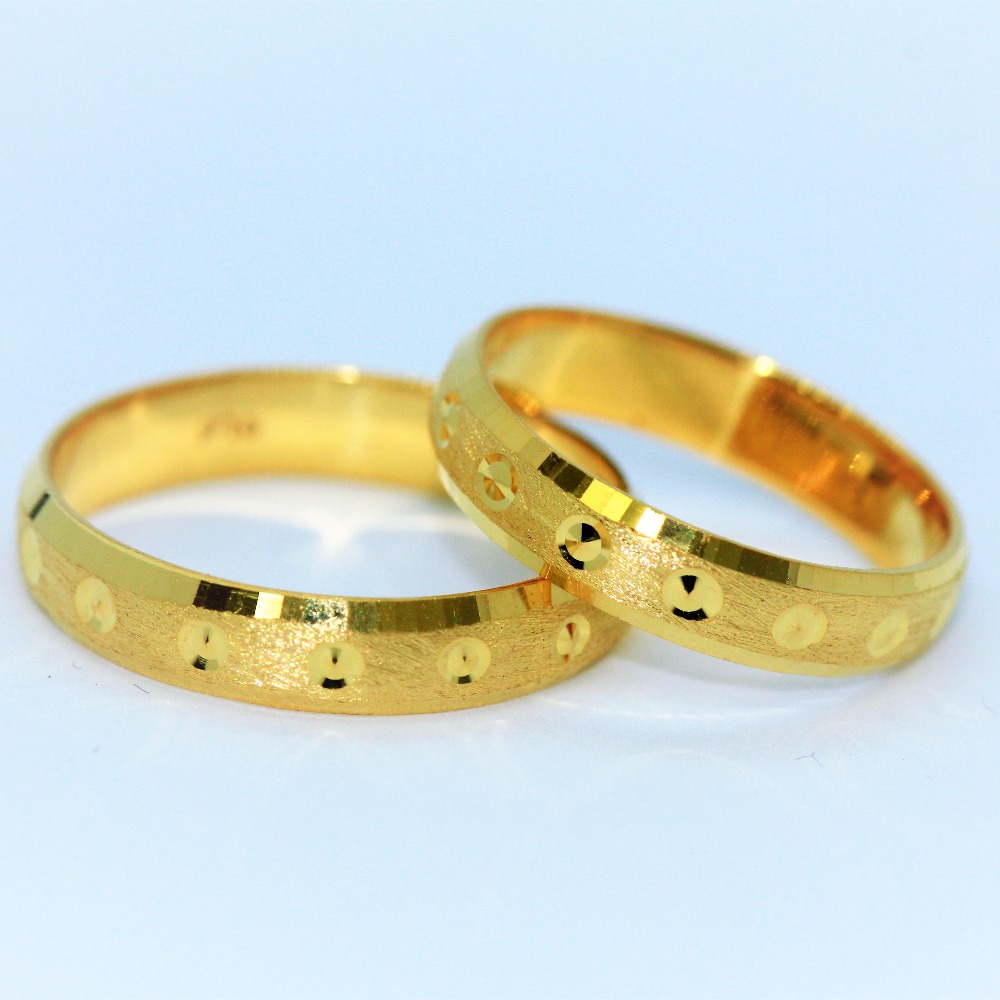 24k gold couple ring