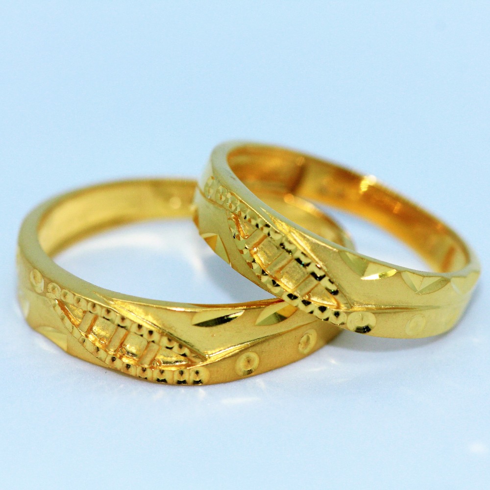 24k gold couple ring