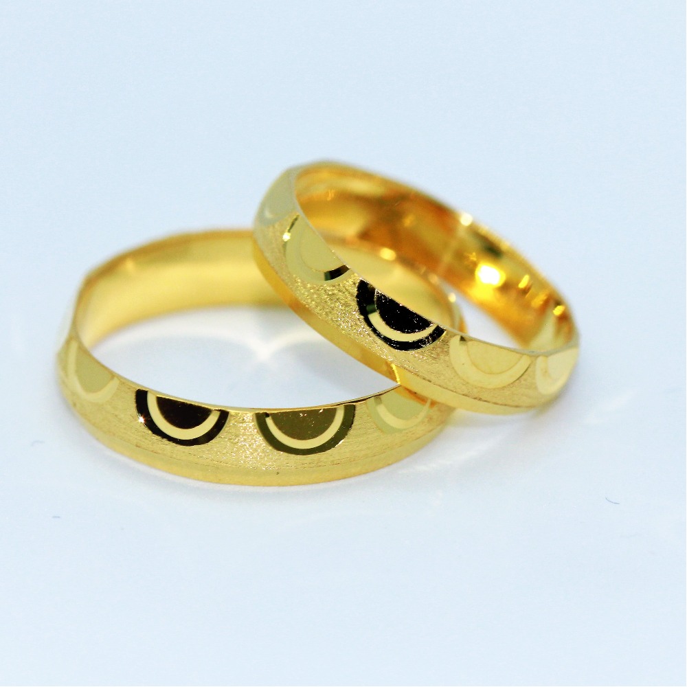 24k gold couple ring