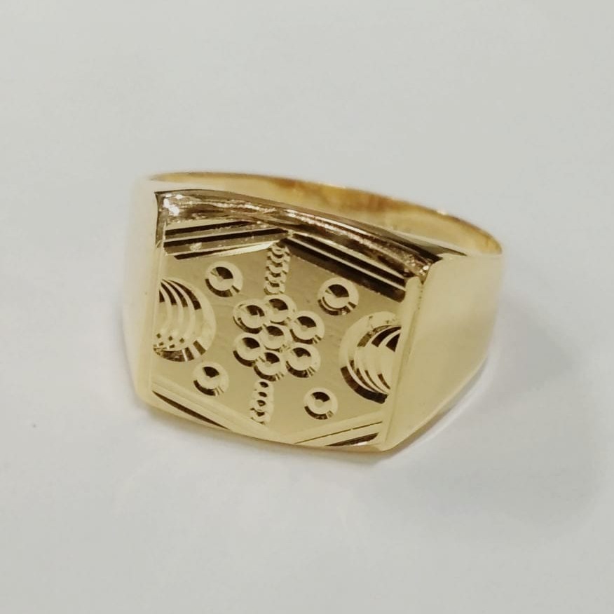 Gold enduring gents ring