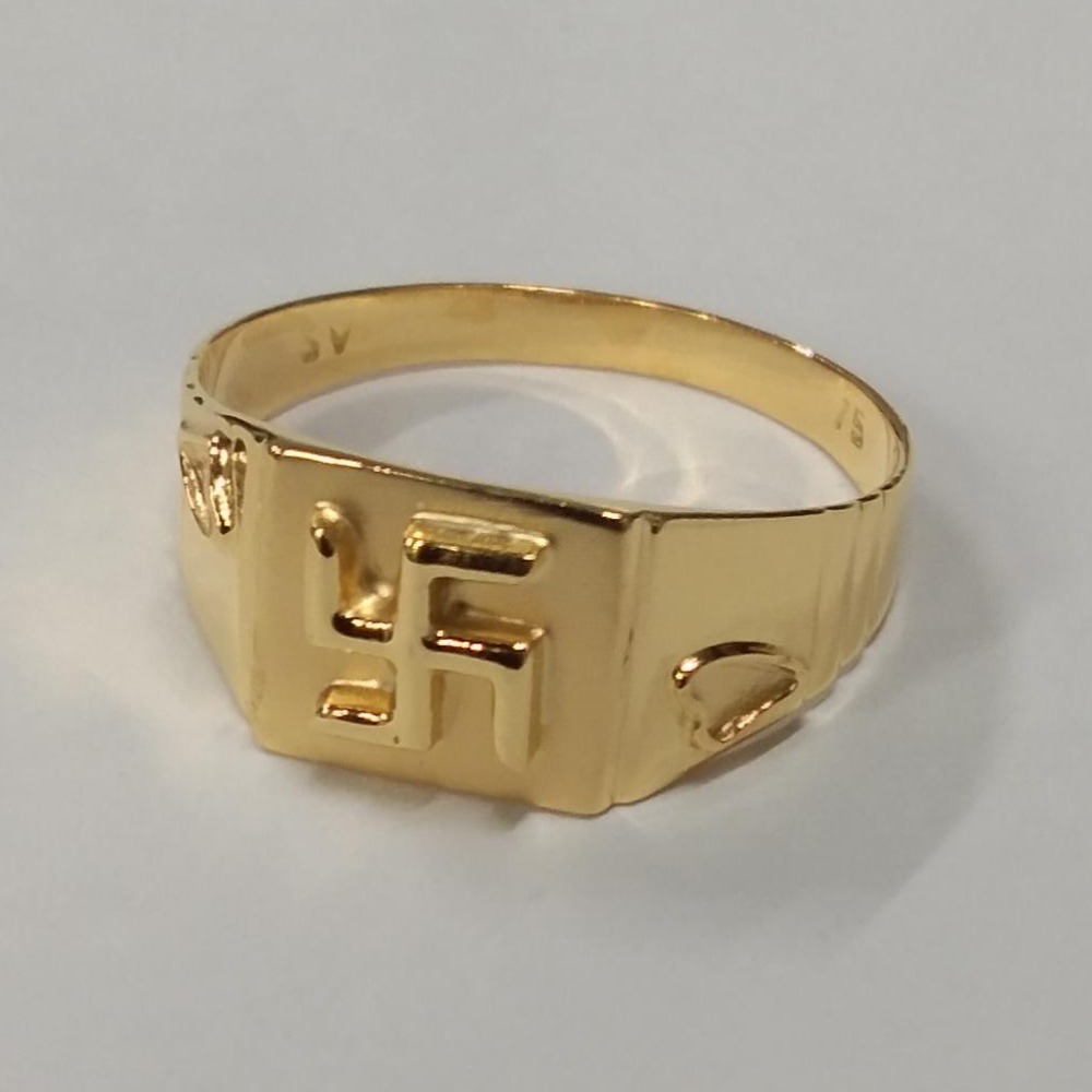 Gold classic gents ring