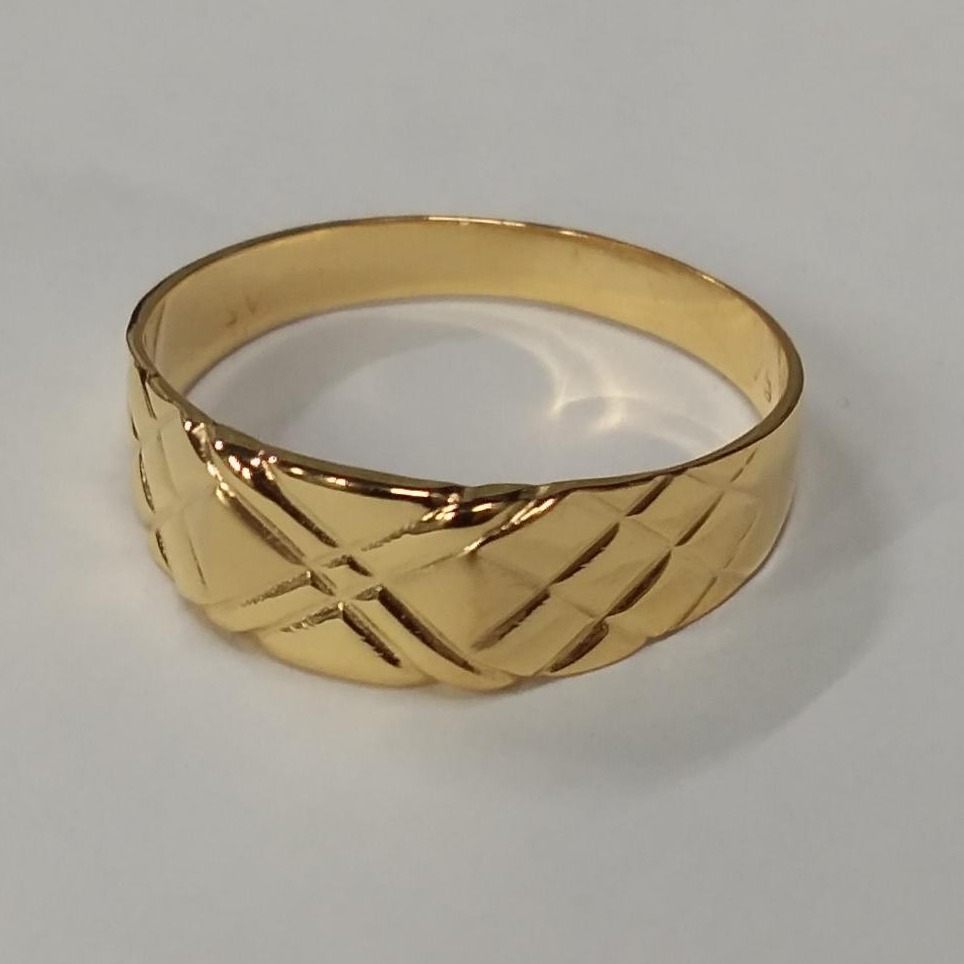 Gold wedding gents ring
