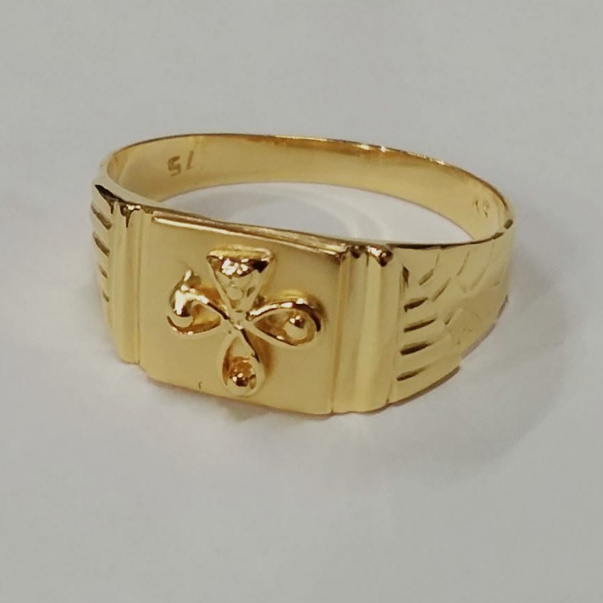 Gold divine gents ring
