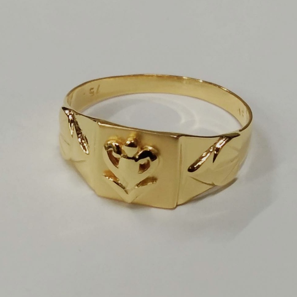 Gold fine gents ring
