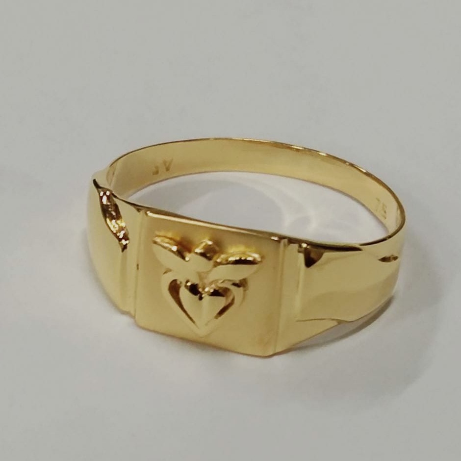 Gold fine gents ring