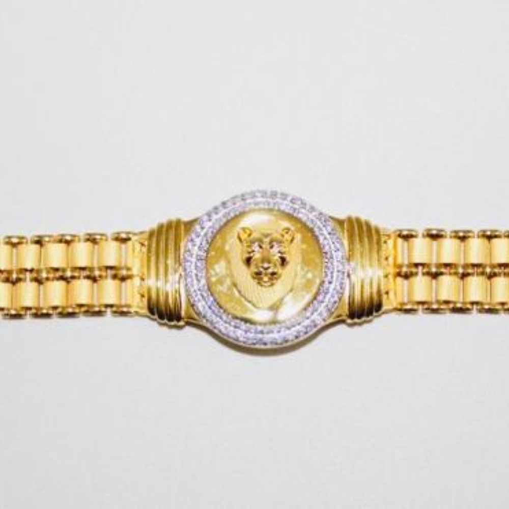 Gold Trendy Gents Bracelet