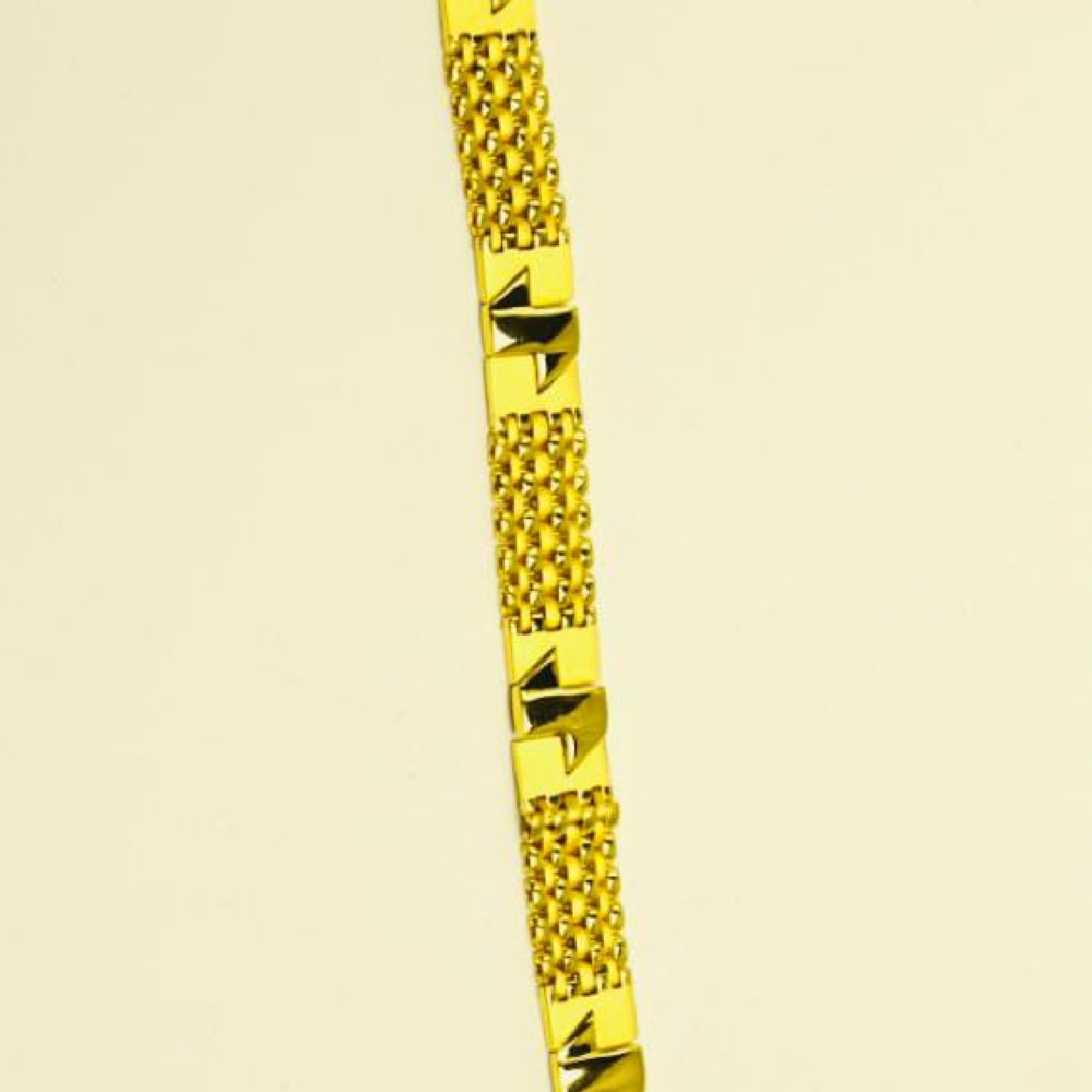 Gold Handmade Gents Bracelet