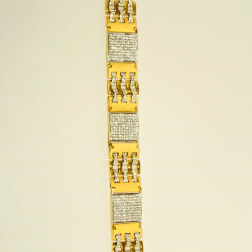 Gold Plain Gents Bracelet