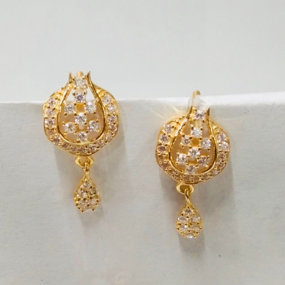 Gold Engagement Women Earring
