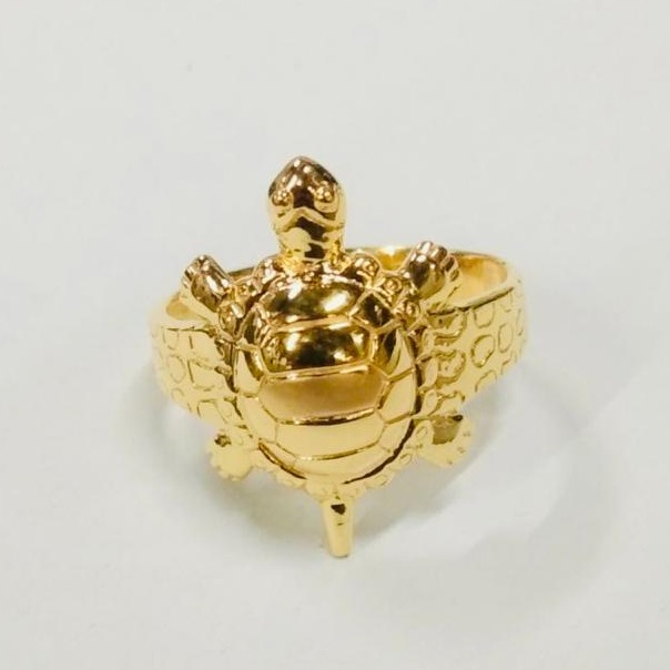 Gold plain women ring