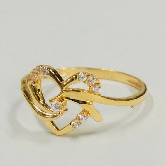 Gold engagement women ring