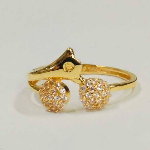 Gold fine women ring