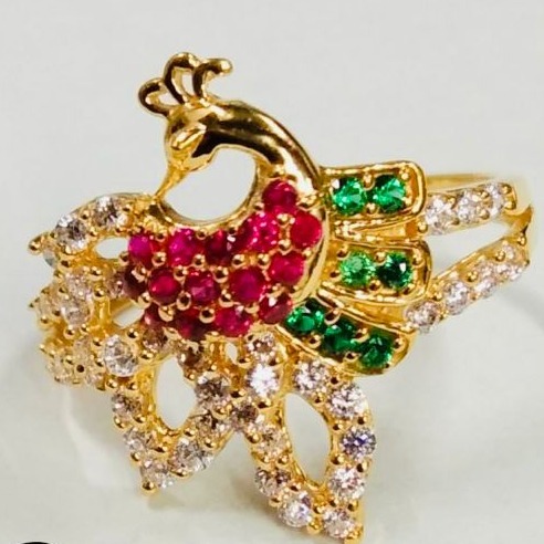 Gold delicate women ring