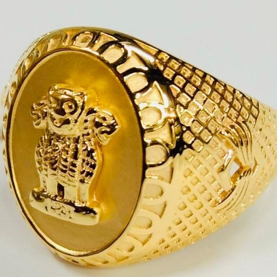 22kt gold ashok stambh yuvraaj rings