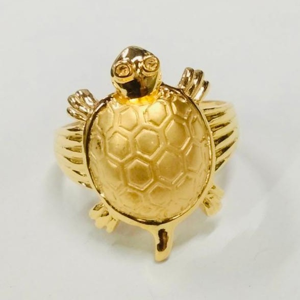 22ct gold tortoise plain ladies ring