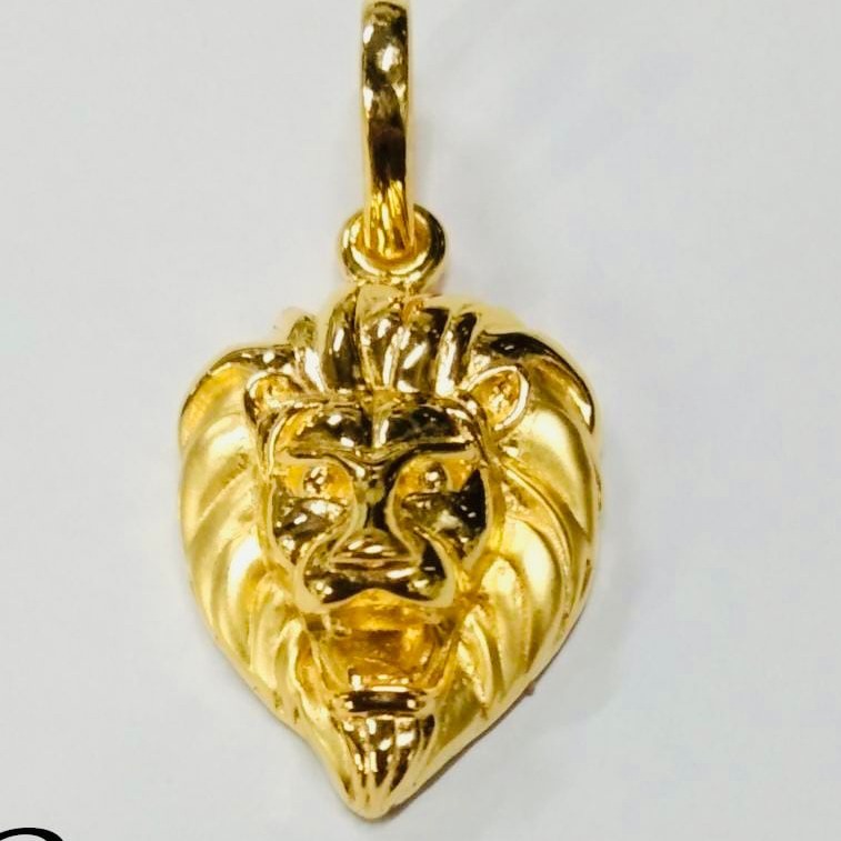 22 kt gold lion pendants