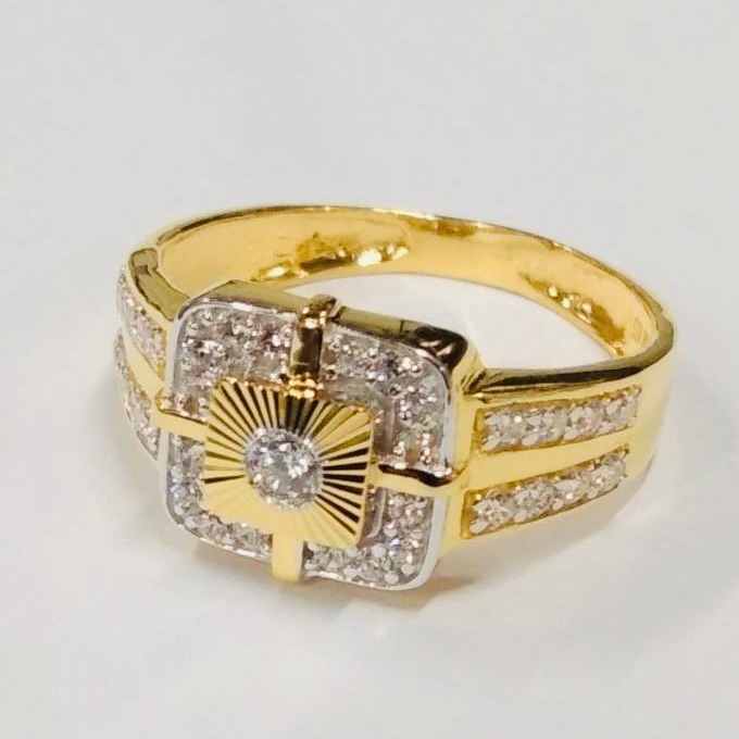 22 kt gold korian stone rings