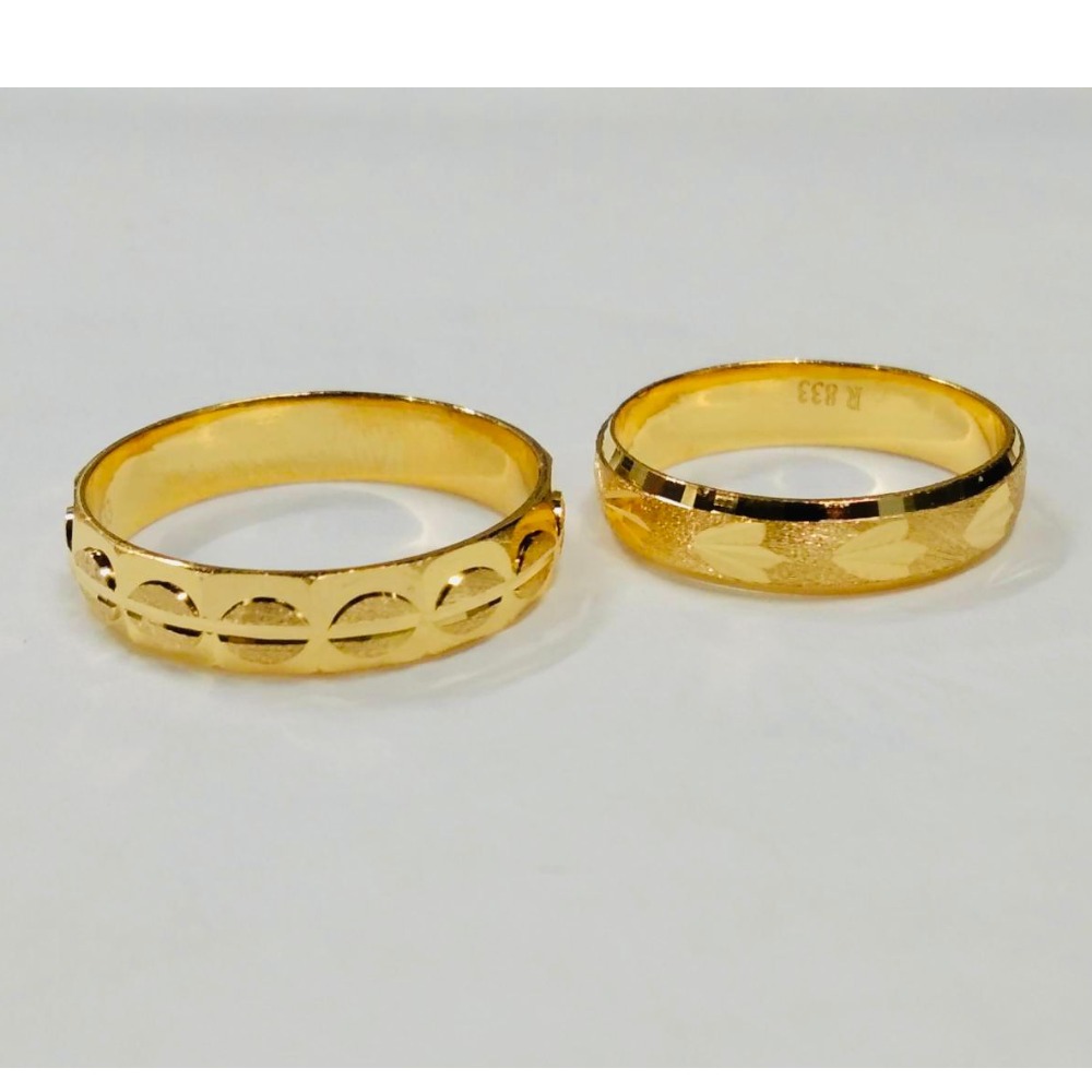 22 KT GOLD PLAIN COUPLE RINGS