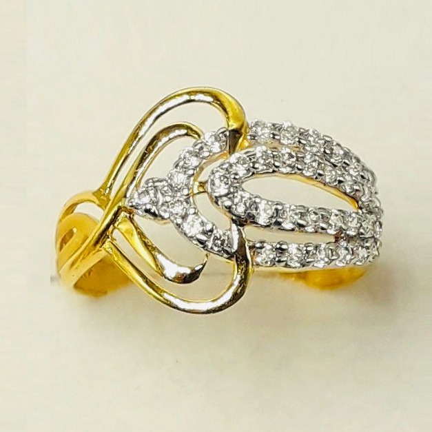 22 kt gold cz ladies rings