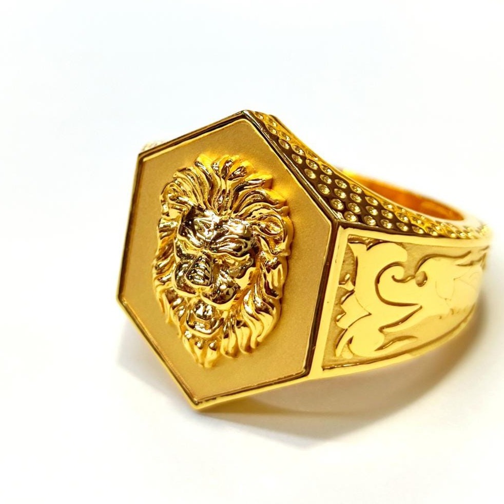 22 kt gold bahubali rings