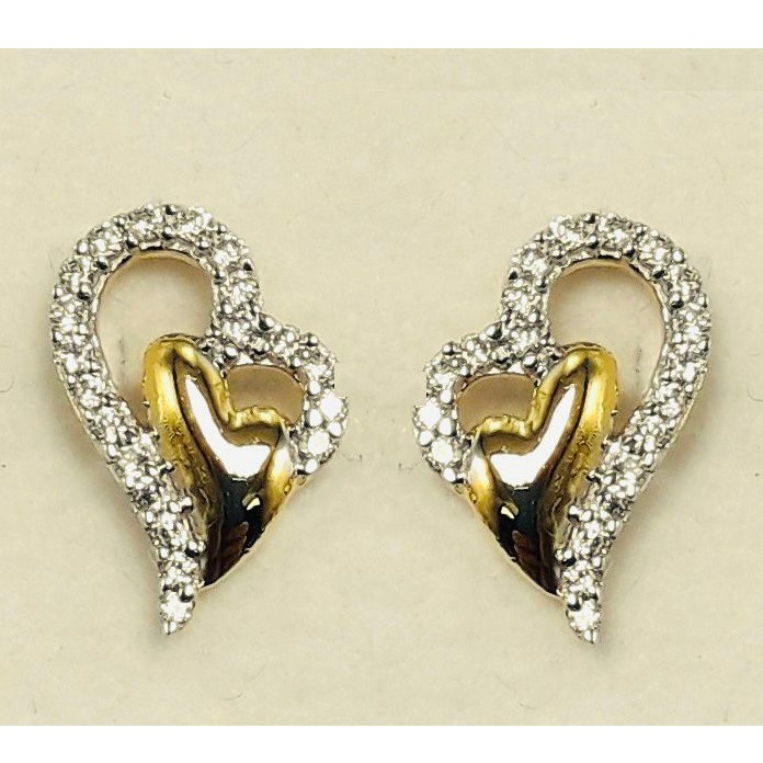 22 KT GOLD CZ LADIES EARRINGS