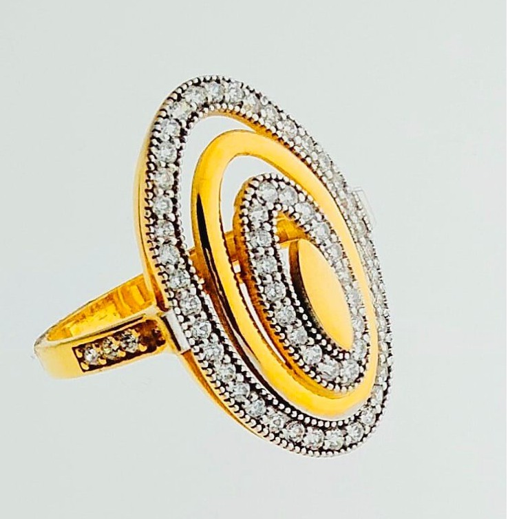 22 KT GOLD ENGAGEMENT LADIES RINGS