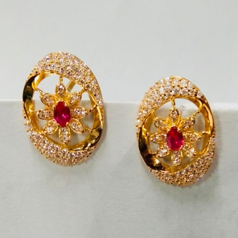 22 kt gold ladies earring top