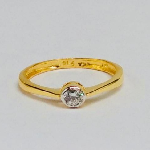 22CT GOLD LADIES SOLITAIRE RING