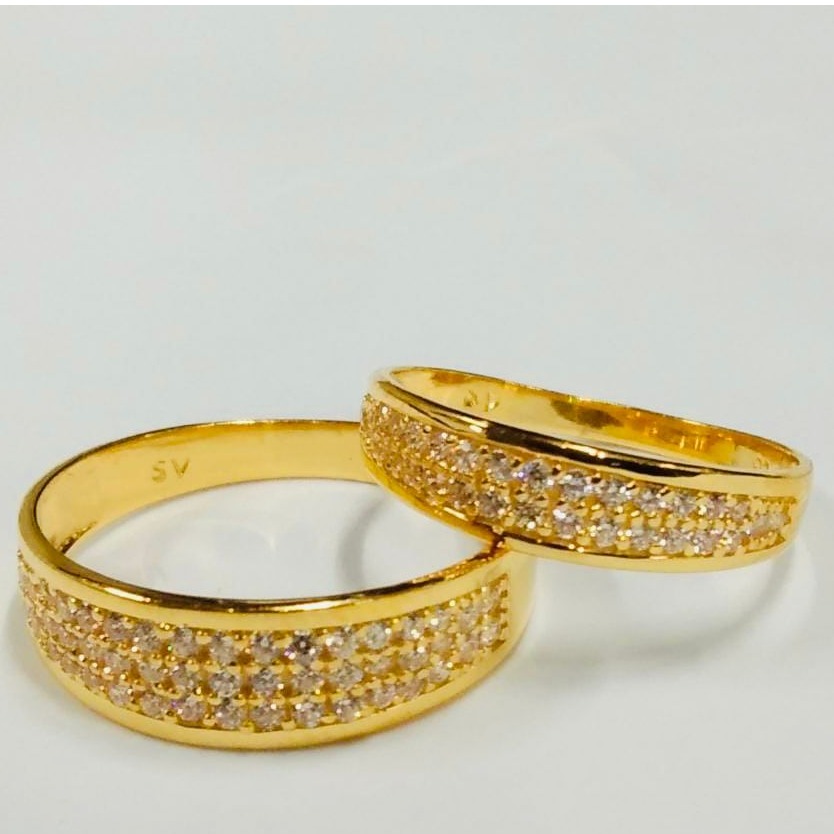 22 kt gold  couple ring