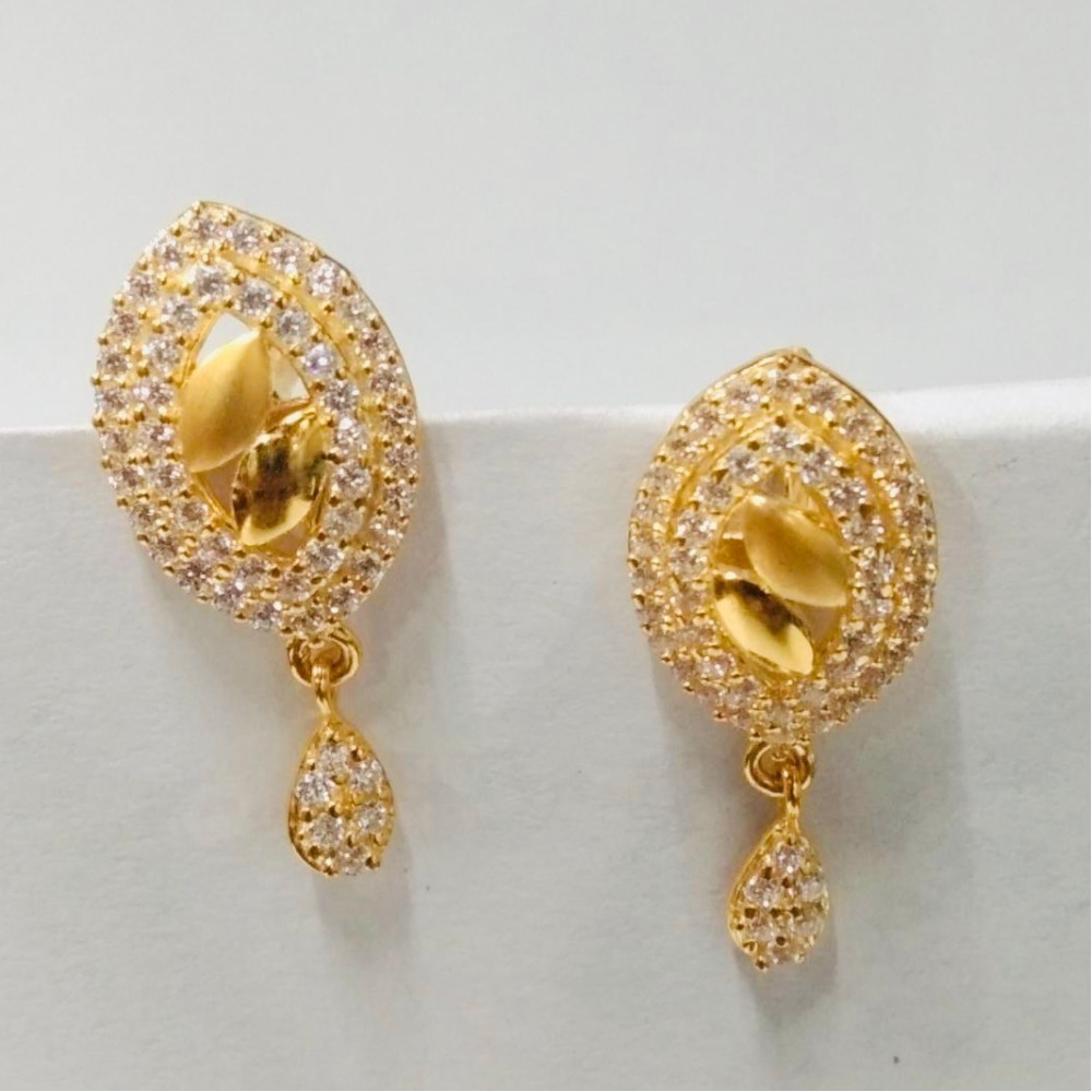 22 kt gold ladies earrings