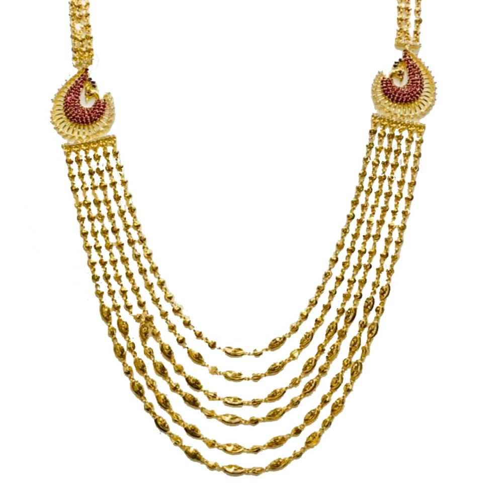 Vertical Peacock Mala 916 & 7550