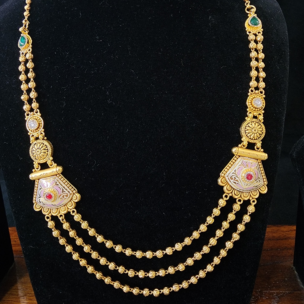 916 Gold Antique Swory Jadtar Magmala