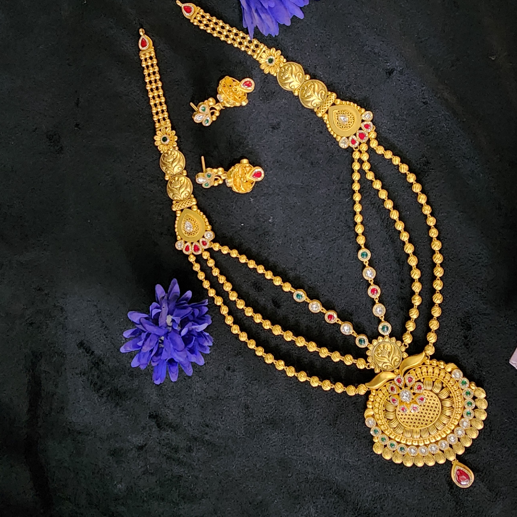 916 Gold Fancy Antique Jadtar Swory Magmala